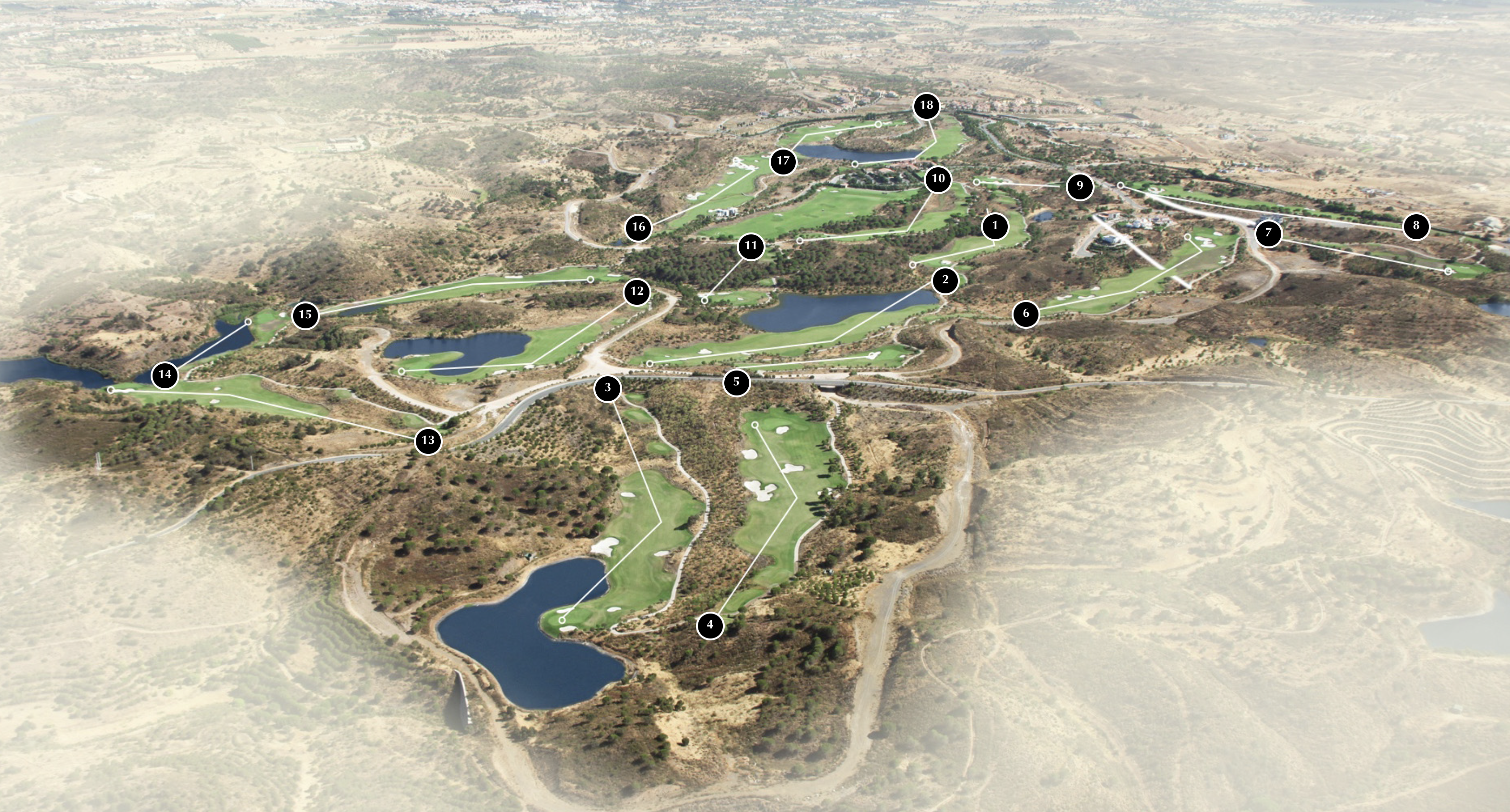 Golf course map