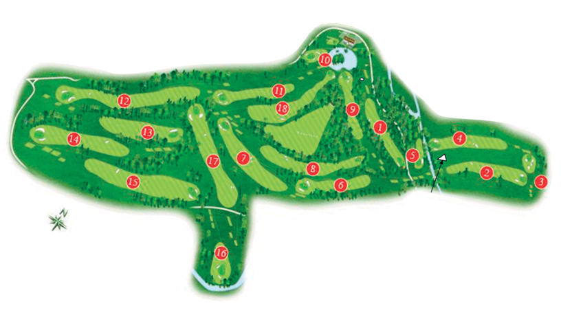 Golf course map