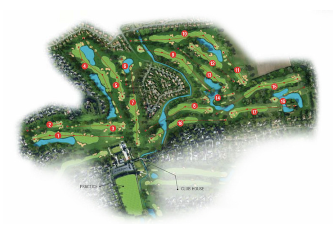Golf course map