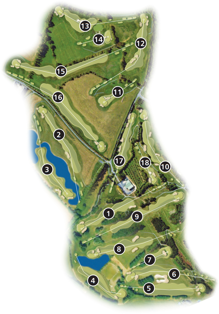 Golf course map